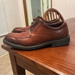 Rockport Shoes Men's Style Leader 2 Brown Leather Bike Toe Oxfords CH5575